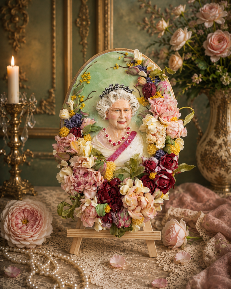 Kem Bơ Tượng-Nữ Hoàng Elizabeth II