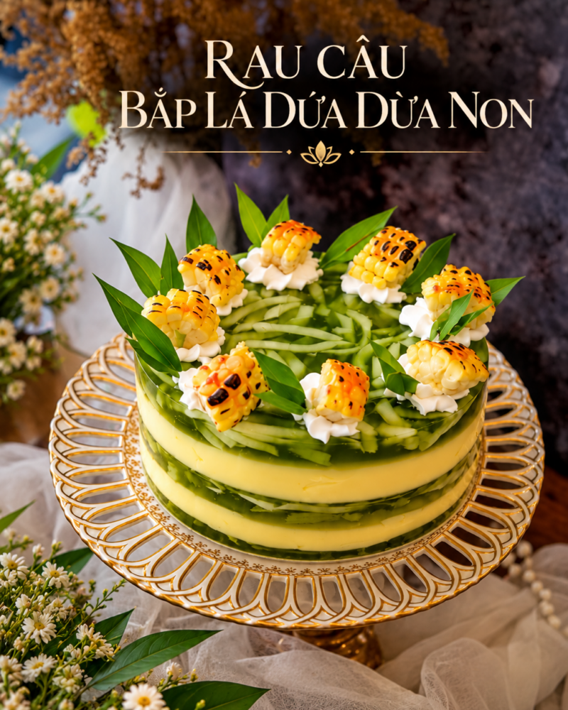 Rau Câu Bắp Lá Dứa Dừa Non